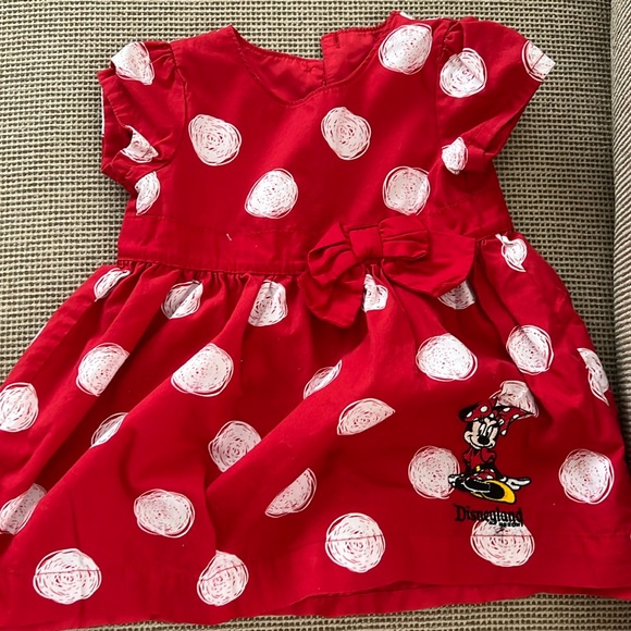 Disney Other - Baby girl Red Polka dot Disney Minnie Mouse Dress